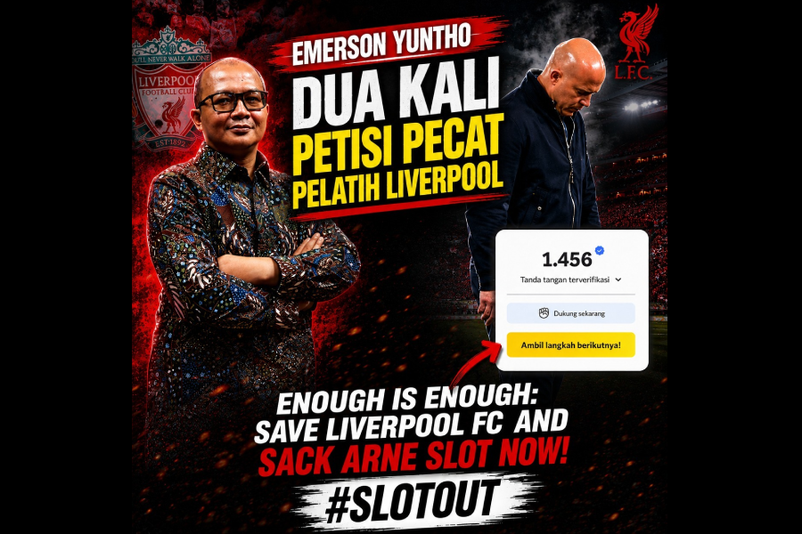 Emerson Yuntho dan Dua Kali Petisi Pecat Pelatih Liverpool