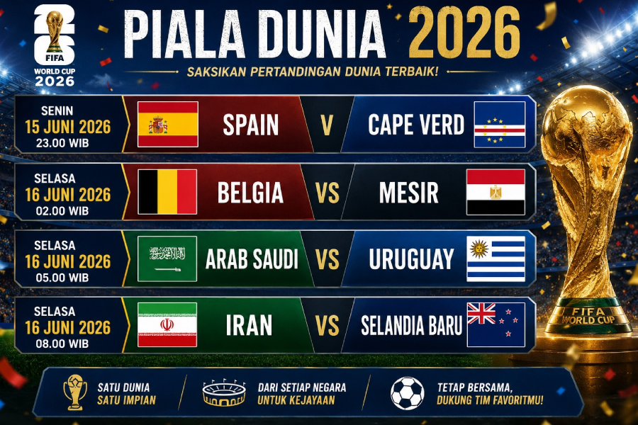 Laga Perdana Kesebelasan Iran di World Cup 2026