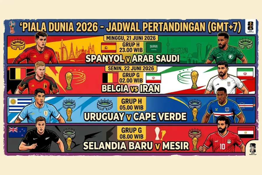 Penentuan Nasib Iran dan Arab Saudi di World Cup 2026 Minggu-Senin