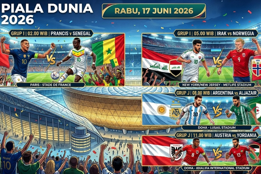 Prancis dan Argentina Beradu Sakti di World Cup 2026 Rabu, 17 Juni 2026