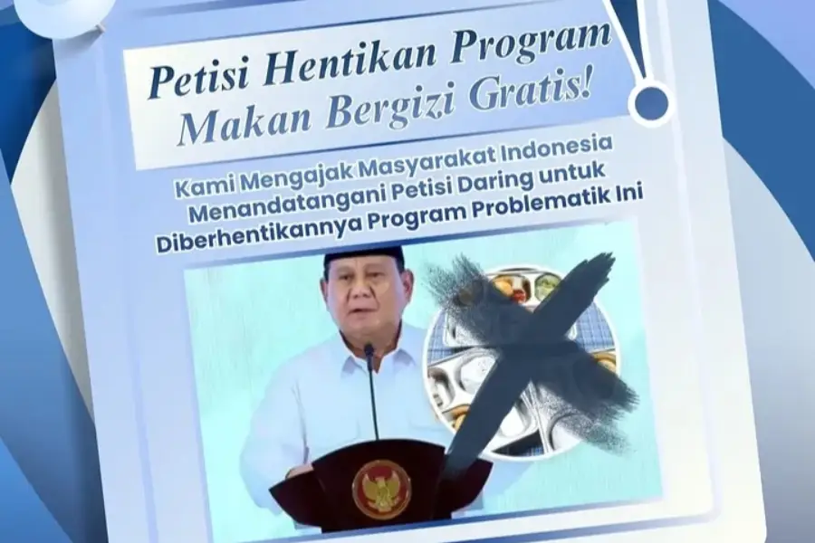 Petisi BEM Unair Tolak MBG