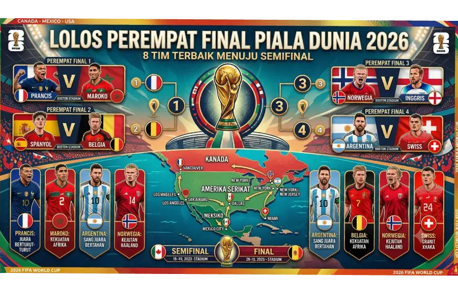Terpilih, Peserta Perempat Final Piala Dunia 2026: Benar-Benar 8 Tim Terbaik?