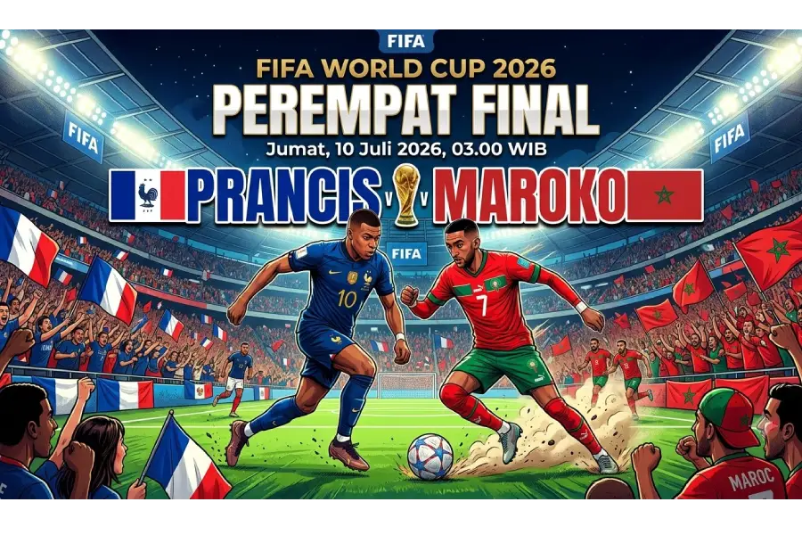 Partai Ulangan Semifinal Piala Dunia 2022, Prancis Kembali Pulangkan Maroko?