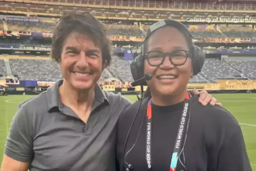 Wellah Hatta, dari Indonesia untuk Panggung Piala Dunia 2026 Wellah Hatta dan Tom Cruise di Piala Dunia 2026/Google