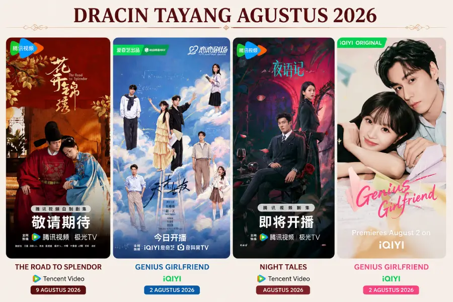Agustus 2026 Banjir Dracin Baru, Ini 6 Judul yang Paling Dinanti Beberapa Drama China Tayang Agustus 2026