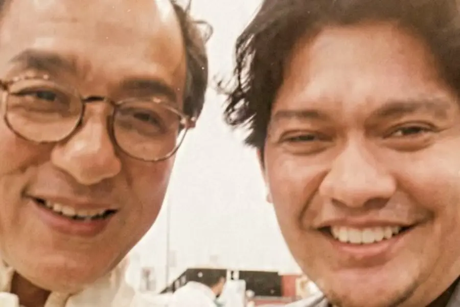 Iko Uwais bersama Jackie Chan/ Dok Instagram Story @audyite