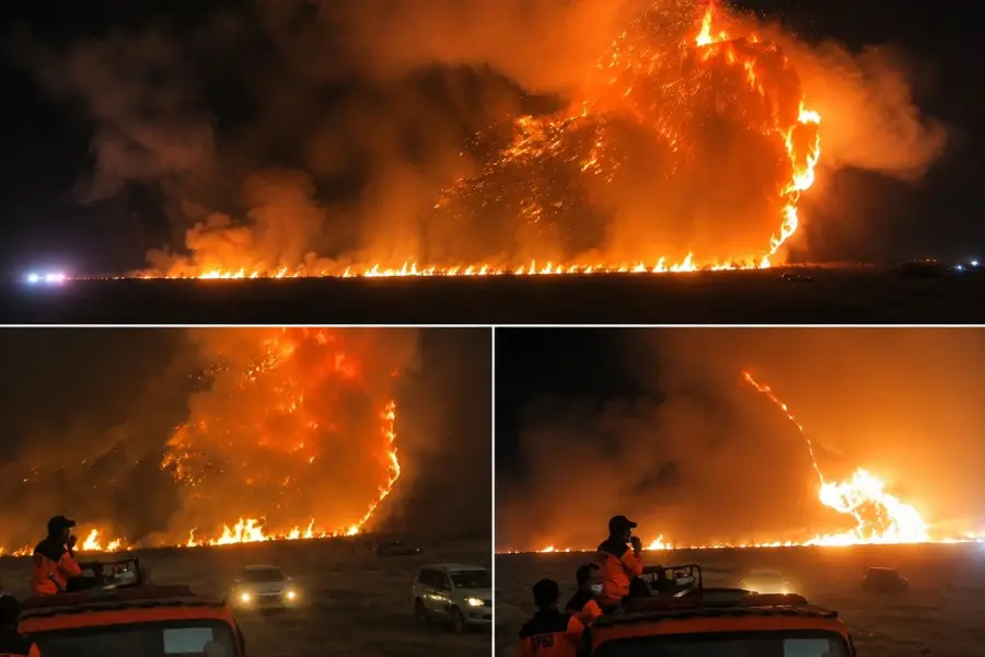 Kebakaran Bromo Meluas 176 Ha, Seluruh Akses Wisata Ditutup Total Kebakaran Bromo meluas/Dok BPBD
