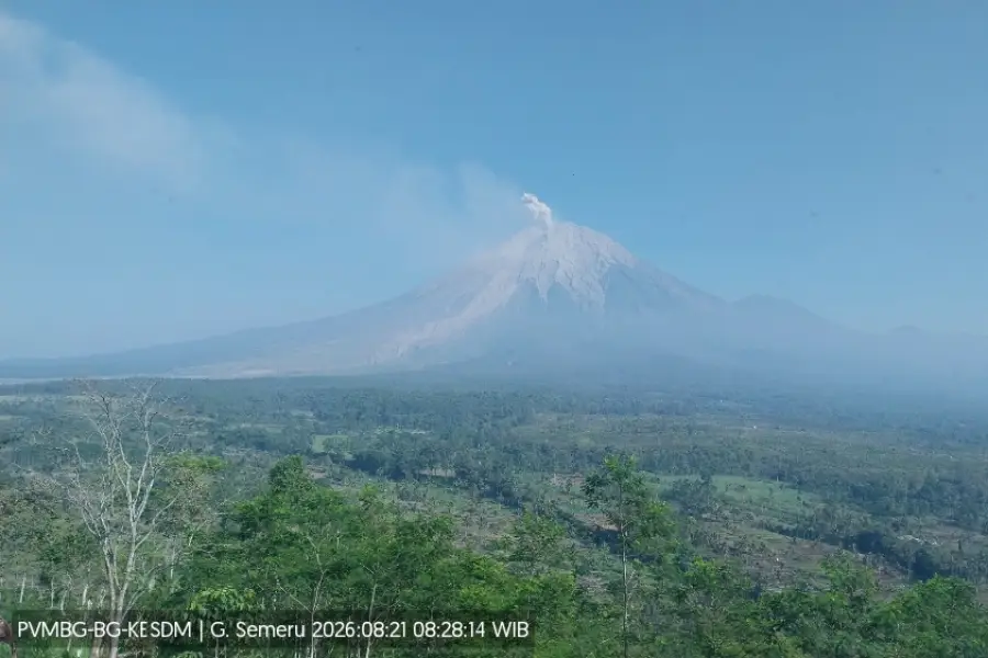 Gunung Semeru erupsi/Dok PVMBG