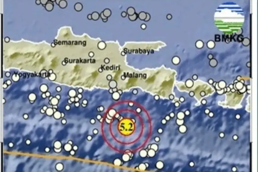 Gempa M 5,2 Guncang Tenggara Malang, BMKG Sebut Tak Berpotensi Tsunami Gempa Malang M 5,2/Dok BMKG
