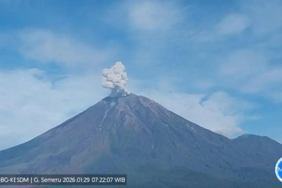 Gunung Semeru erupsi/Dok PVMBG