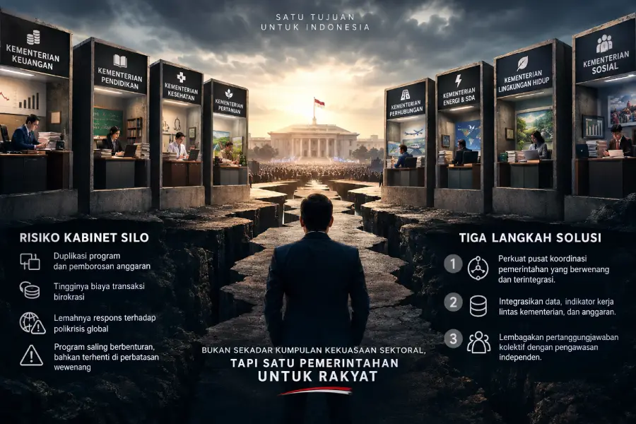 Kabinet Silo: Ketika Kementerian Sibuk Sendiri, Negara Kehilangan Arah