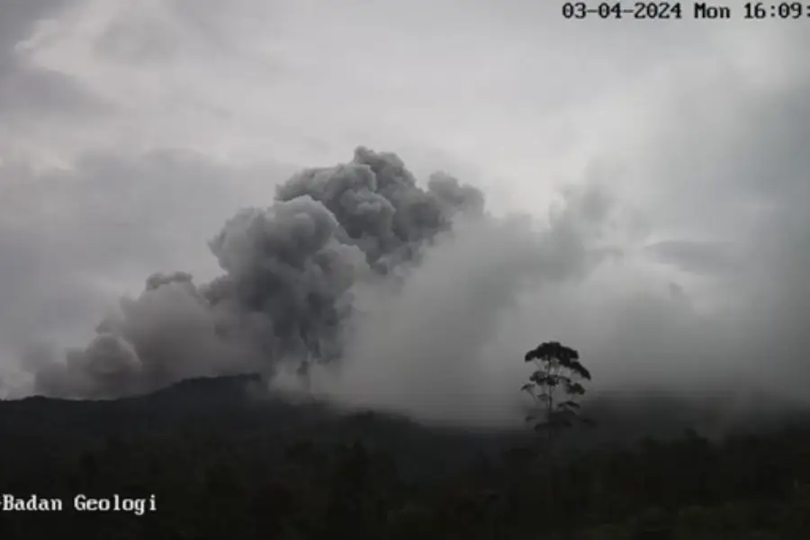 Mengenal Gunung Merapi, Gunung Api Aktif di Perbatasan Jateng dan Yogyakarta Ilustrasi Gunung Merapi erupsi 4 Maret 2024/Dok Badan Geologi